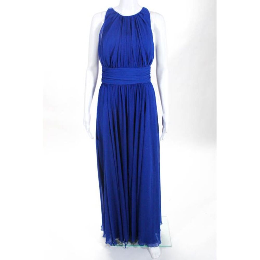 Badgley Mischka Blue Corundum Sapphire Gown Size 4 $790 10203726